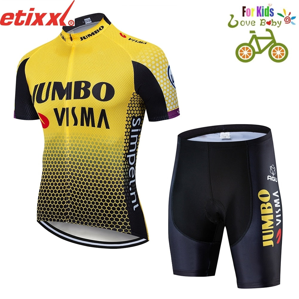 2019 new kids cycling jersey set clothing bike wear 3d gel pad shorts Children Breathable cycling clothing ropa ciclismo maillot - ArtificialBeast