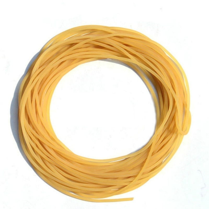 Hot Selling Solid Elastic Rubber Fishing Line Diameter 2mm Plain Elastic Fishing Rope Tied Reinforcement Group Band Strapping 5m - ArtificialBeast