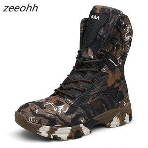 New Camo Military Boots Men Special Force Tactical Botas Outdoor Desert Non-slip Combat Shoes Waterproof Man Hiking Hunting Boot - ArtificialBeast