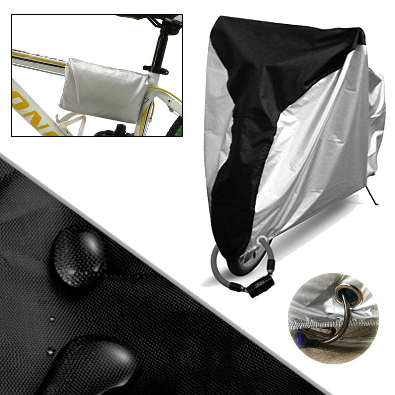 WOSAWE Bike Dust Cover Rain Snow Sunshine Protective Bicycle Motorcycle Rainproof Waterproof Cycling Outdoor UV Protector - ArtificialBeast