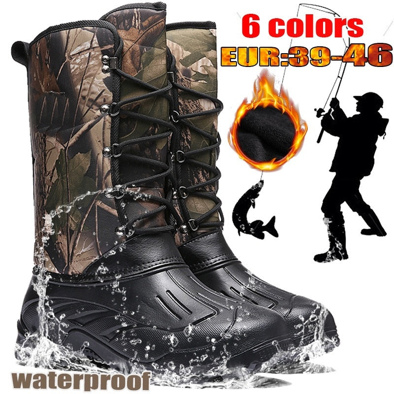 Hiking Boots Men Outdoor Camping Tactics Shoes Hunting Boots Hiking Men Climbing Non-Slip Waterproof Thermal Shoes Size 39-46 - ArtificialBeast