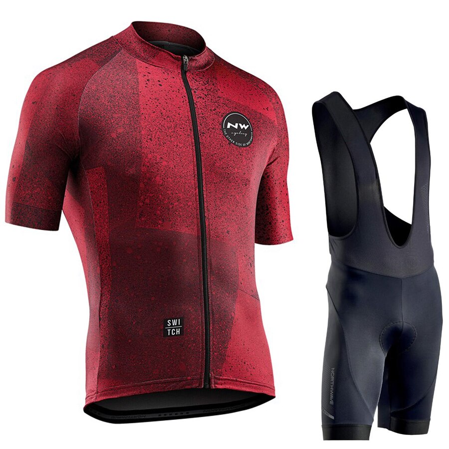 Northwave 2019 Men Cycling Jersey Summer Short Sleeve Set Maillot bib shorts Bicycle Clothes Sportwear Shirt Clothing Suit NW - ArtificialBeast