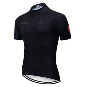 2019 Summer Strava Men Team cycle Wear Short Sleeve Bike Clothing Maillot Ropa Ciclismo Uniformes Biking Clothes 9D bib shorts - ArtificialBeast