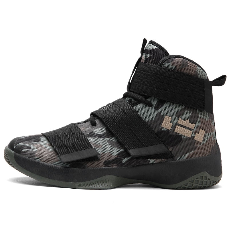 2019 New Camouflage Men Basketball Shoes Breathable Shock Sneakers Lebron James Shoes Basketball Boots Women Couples Sneaker - ArtificialBeast