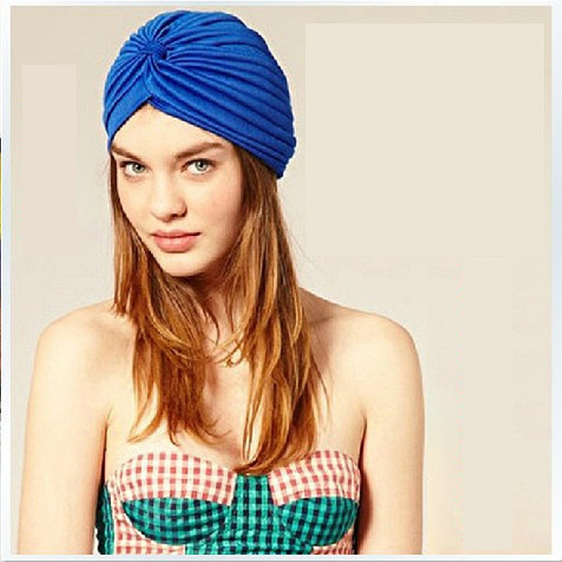 Outdoor Activities Swimming Solid Cap Convenient To Use Drop Shipping Stretchy Ladies Bonnet Cap Indian Yoga Hat - ArtificialBeast