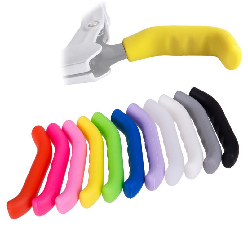 1 Pair Bike Brake Lever Protector Mountain Bicycle Anti Slip Silicone Handle Cover Riding Cycling Accessories - ArtificialBeast