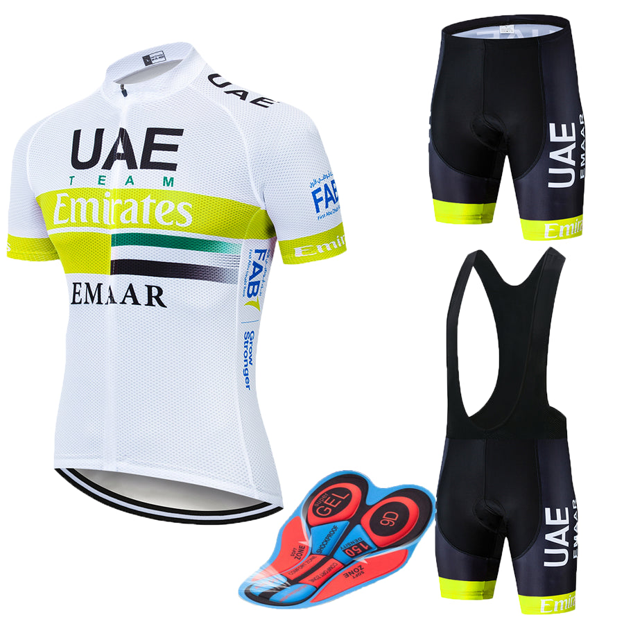 NEW TEAM UAE Cycling Clothing Bike jersey 9D pad shorts set Ropa Quick Dry Mens summer tops pro BICYCLING Maillot Culotte - ArtificialBeast