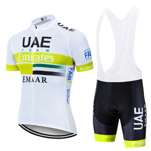 NEW TEAM UAE Cycling Clothing Bike jersey 9D pad shorts set Ropa Quick Dry Mens summer tops pro BICYCLING Maillot Culotte - ArtificialBeast