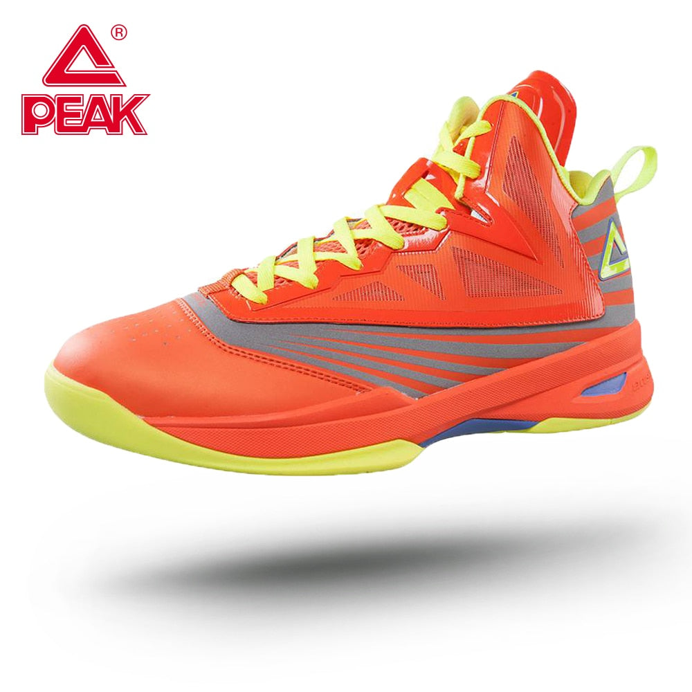 PEAK Men's Soaring II Basketball Shoes Outdoor Anti-slip High Cut Safety Footwear Professional Damping Basketball Sneakers - ArtificialBeast