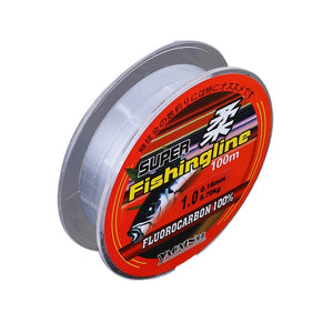 100% Transparent Nylon Fluorocarbon Fishing Lines Super Strong 100 M  16 ModelsFishing Tackle Non-Linen  Fishing line - ArtificialBeast