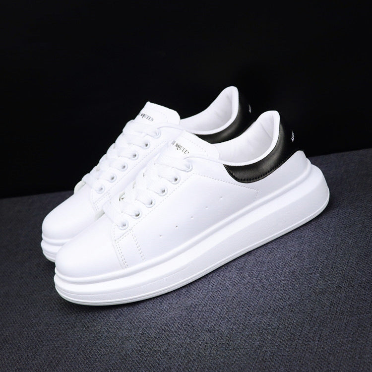 2019 New Designer Wedges White Shoes Female Platform Sneakers Men Tenis Feminino Casual Female Man Shoes Leather Shoes - ArtificialBeast