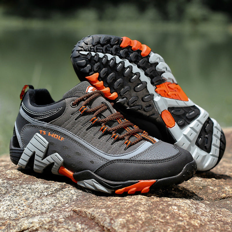 Couple Outdoor Hiking Shoes Men Waterproof Breathable Hunting Trekking Shoes Brand Genuine Leather Sport Climbing Sneakers - ArtificialBeast