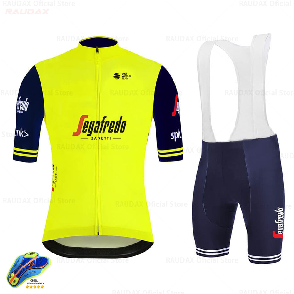 Trekking SEGAFREDO 2020 Pro Team Cycling Jersey Set Men's Cycling Clothing MTB Cycling Bib Shorts Bike Jersey Set Ropa Ciclismo - ArtificialBeast