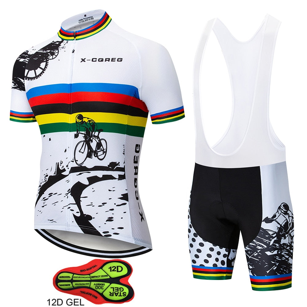 X-CQREG Men's Cycling Jerseys 2019 Hot Roupas Ropa Ciclismo Hombre MTB Maillot Cycling/Summer Road Bike Wear Clothes Cycling Set - ArtificialBeast