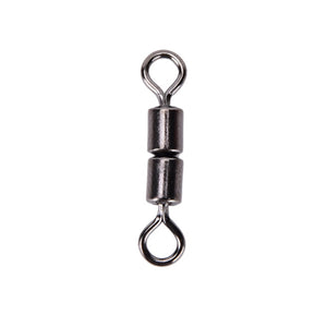 20Pcs Fishing Barrel Bearing Rolling Swivel Solid Ring LB Lures Connector 5 Size - ArtificialBeast