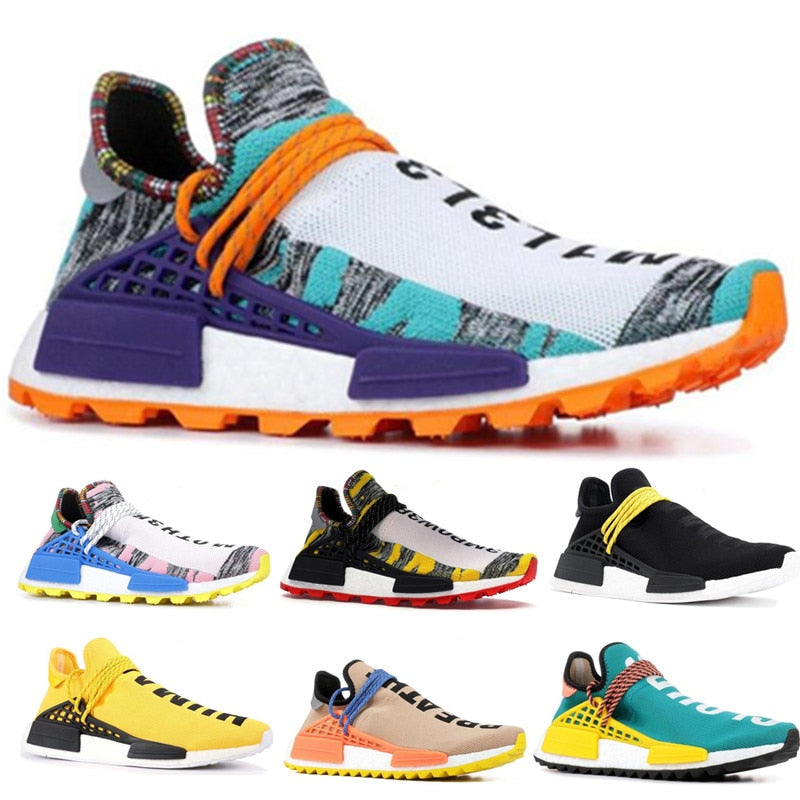 Human Race Running Shoes for Men Women Pharrell Williams White Red Sample Yellow Core Black Trainers Sports Sneakers 40-45 - ArtificialBeast