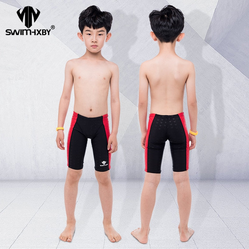 HXBY Professional Kids Swimwear Boys Swimsuit Swim Briefs Mens Swim Wear Swimming Trunks Men Swimwear Shorts Swimsuit - ArtificialBeast