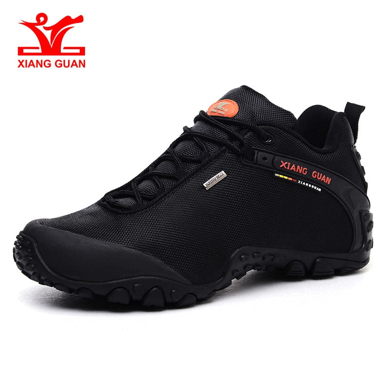 XIANG GUAN Outdoor Hiking shoes EUR size 39-48 man Breathable Anti-skid Windproof black travel Shoe Trend Sports Sneakers - ArtificialBeast