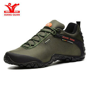 XIANG GUAN Outdoor Hiking shoes EUR size 39-48 man Breathable Anti-skid Windproof black travel Shoe Trend Sports Sneakers - ArtificialBeast