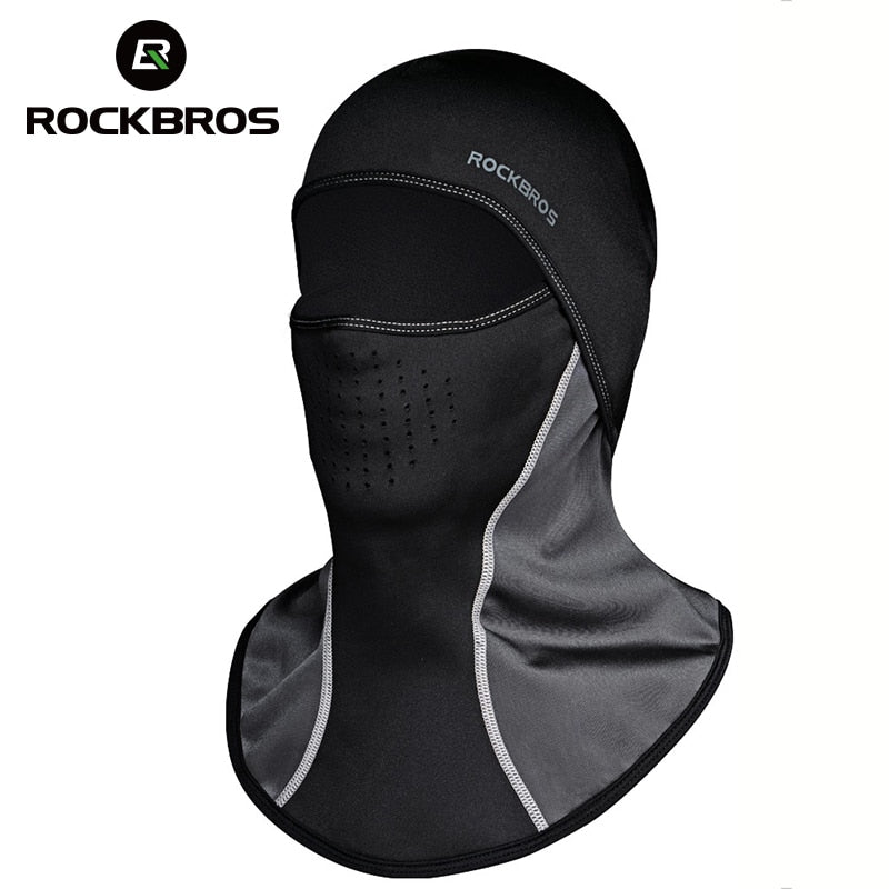 ROCKBROS Cycling Winter Mask Cap Windproof Thermal Face Mask Balaclava Sport Ski Running Bike Bicycle Neck Hat Head Scarf Men - ArtificialBeast