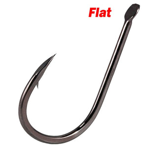 100PCS High Carbon Steel Fishhooks barbed Hook Soft Lure Fishing Bait Fish hooks High Efficiency Barbed Fishing Hooks - ArtificialBeast