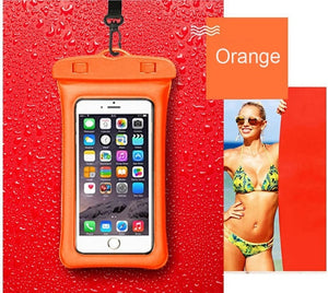 2019 Runseeda 6Inch Floating Airbag Swimming Bag Waterproof Mobile Phone Pouch Cell Phone Case For Swim Diving Surfing Beach Use - ArtificialBeast