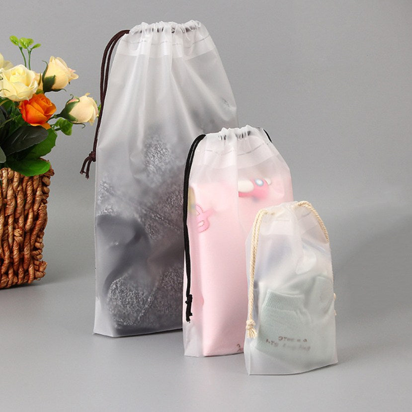 1pc Drawstring Swimming Bags Transparent Clothes Bag Sports Travel Storage Bags 3 Styles - ArtificialBeast