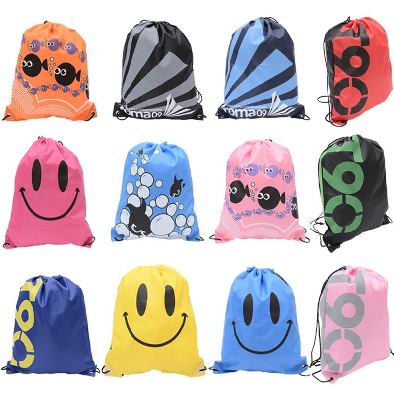 12 colors Waterproof Swimming Backpack Shoulder Bag Double Layer Drawstring Sport Bag Water Sports Travel Portable Bag For Stuff - ArtificialBeast