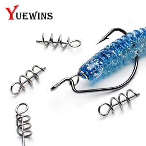 20-50pcs/lot Fishing Hook Centering Pins Spiralbait Fixed Latch Needle Spring Crank Lock for Soft Lure Fishing Accessorie TP1082 - ArtificialBeast